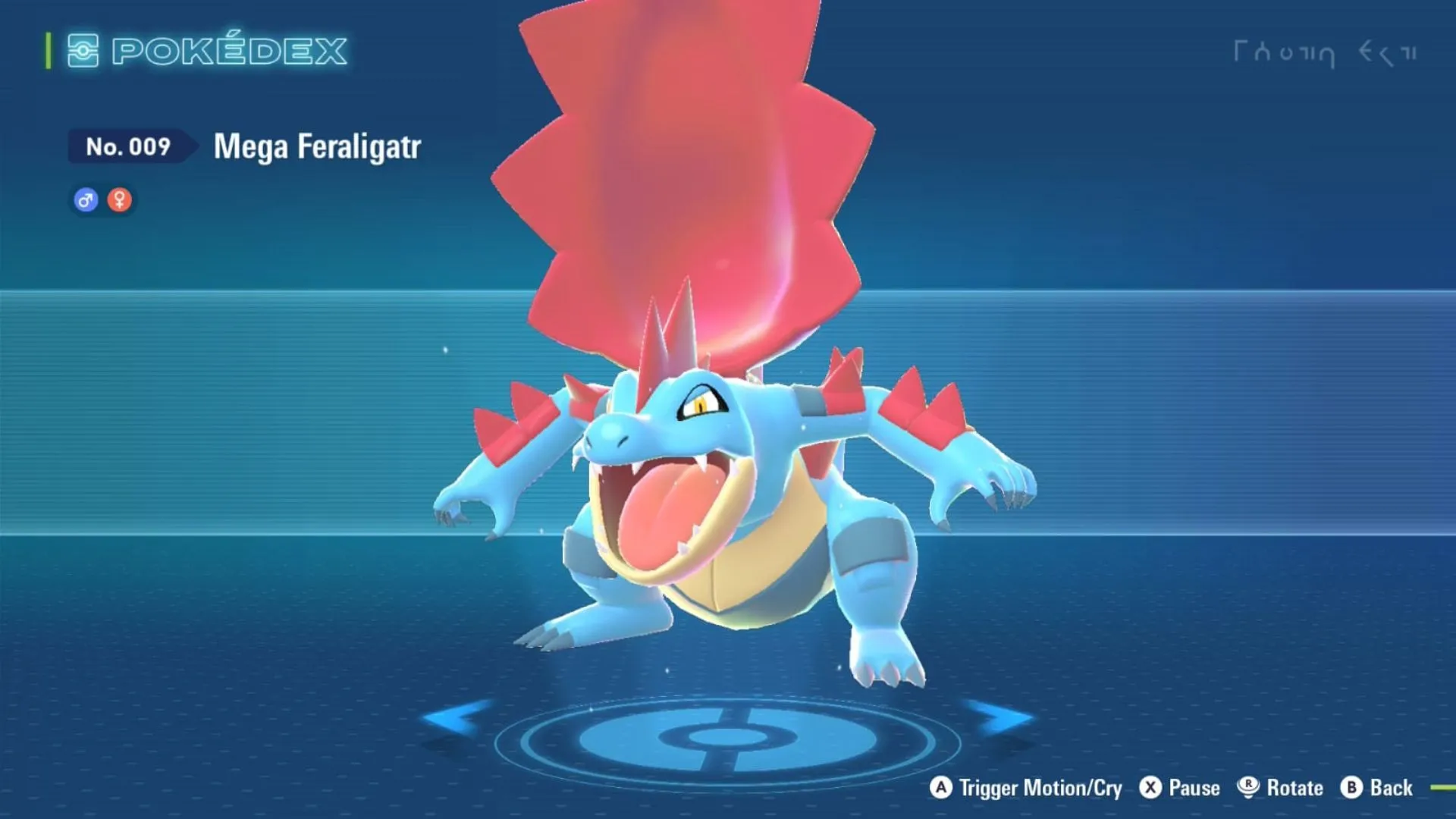 Mega Feraligatr trong Pokemon Legends: Z-A, Feraligatr hoá rồng nước với miệng đầy nanh sắc