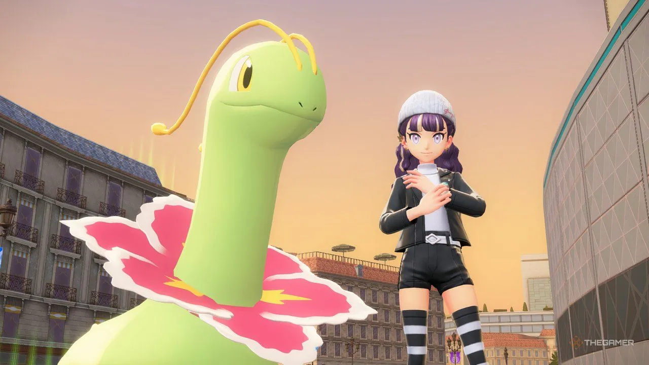 Meganium và huấn luyện viên trong Pokemon Legends Z-A