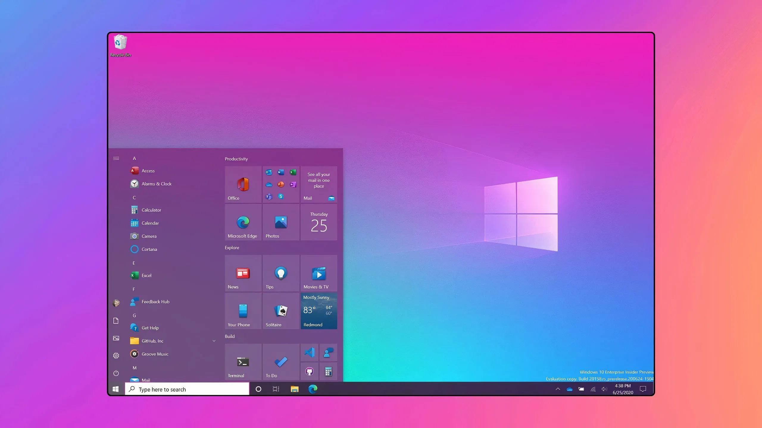 Menu Start của Windows 10 — giao diện quen thuộc khiến người dùng không muốn thay đổi