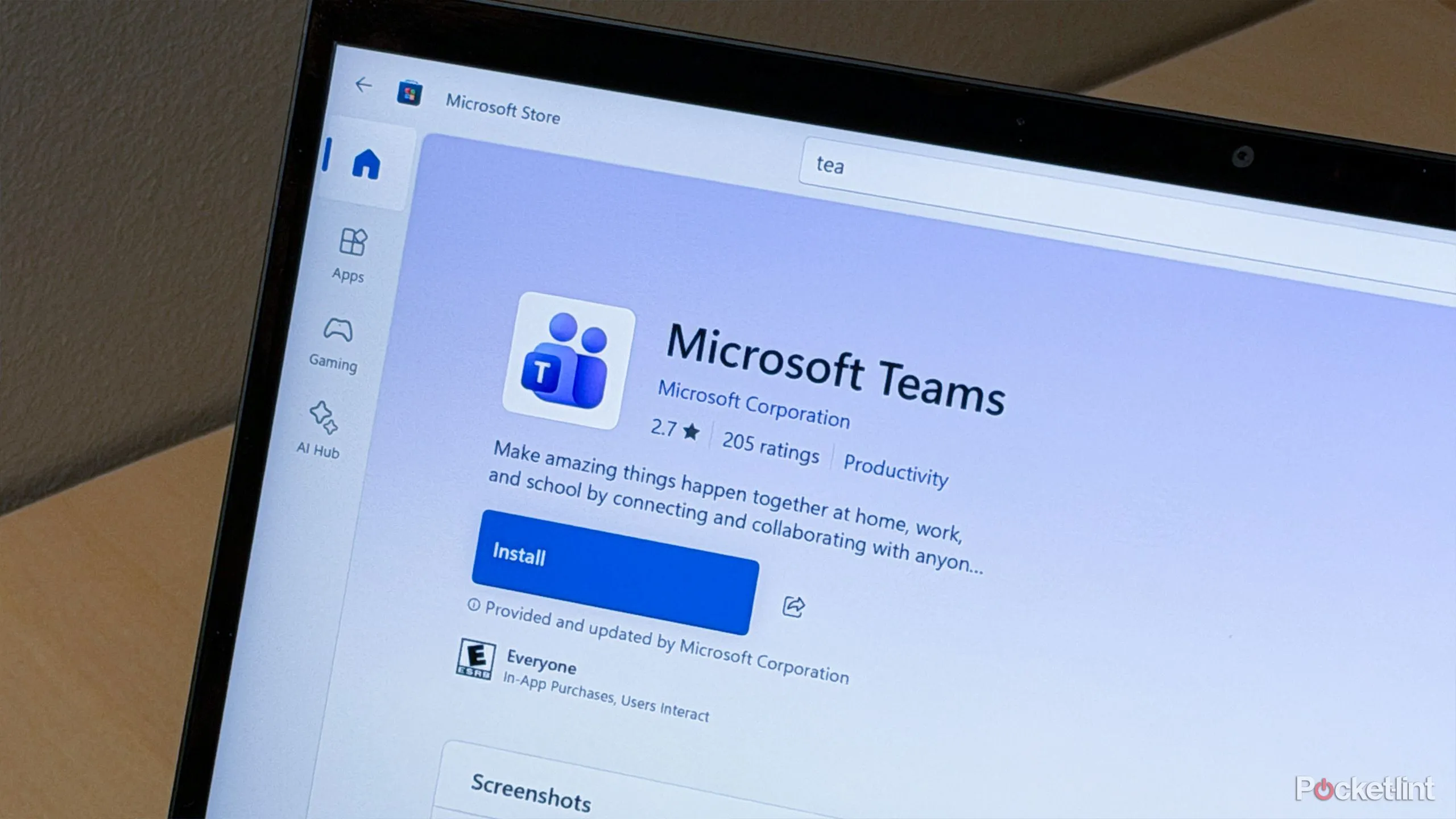 Microsoft Teams trên laptop, tính năng vị trí chỉ cho desktop và Mac
