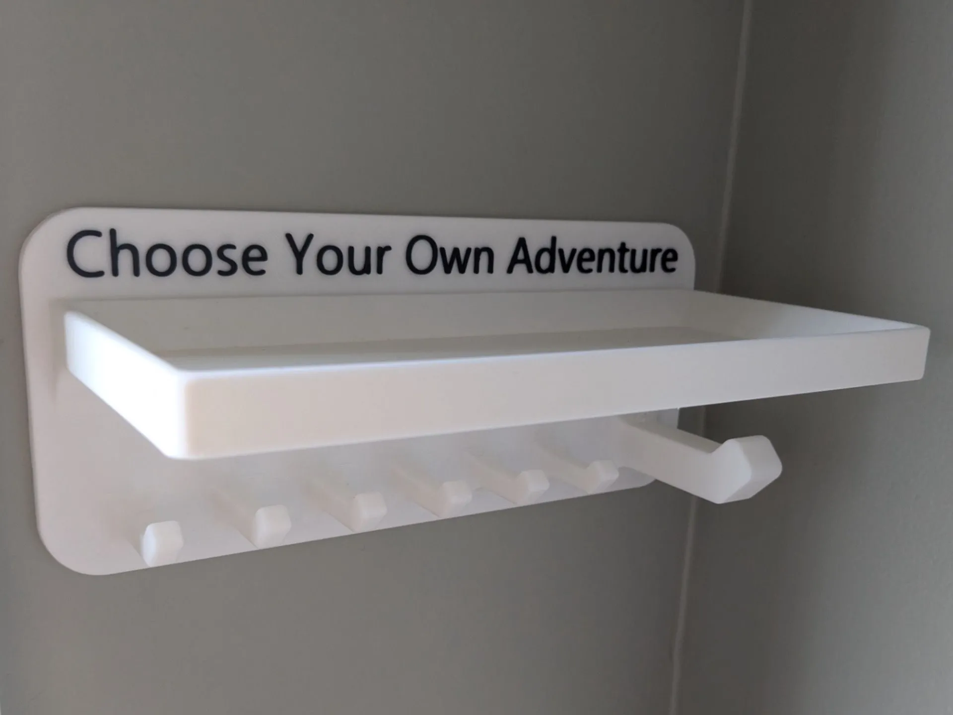 Móc treo dây dắt chó và móc chìa khóa in 3D thiết kế 'Choose Your Own Adventure'