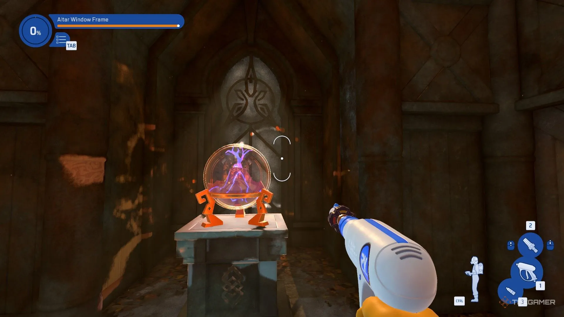 Quả cầu bí ẩn lấp lánh sau khi được làm sạch trong PowerWash Simulator 2.