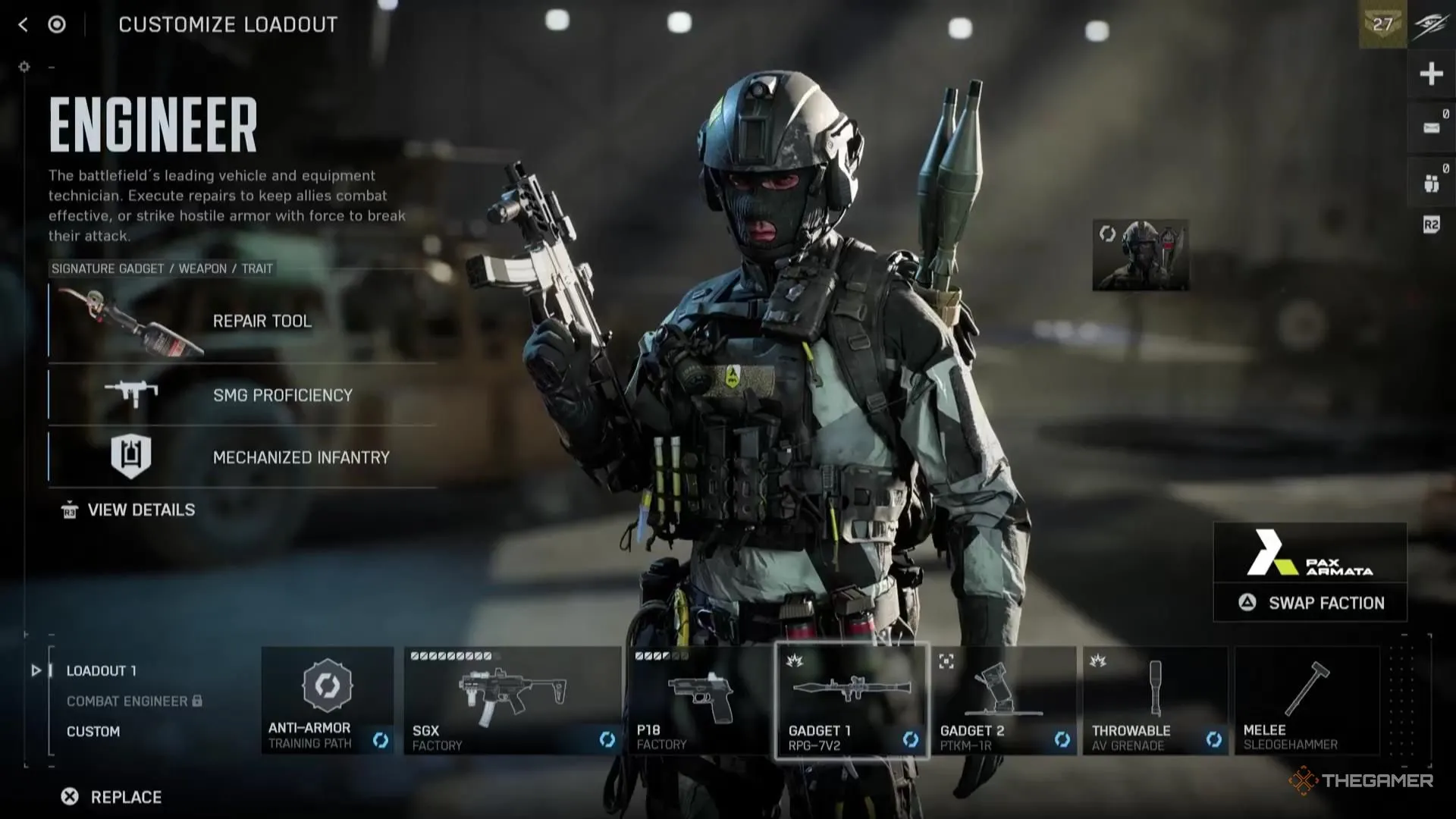 RPG và các launcher của Engineer trong Battlefield 6, ảnh minh họa vũ khí chống xe