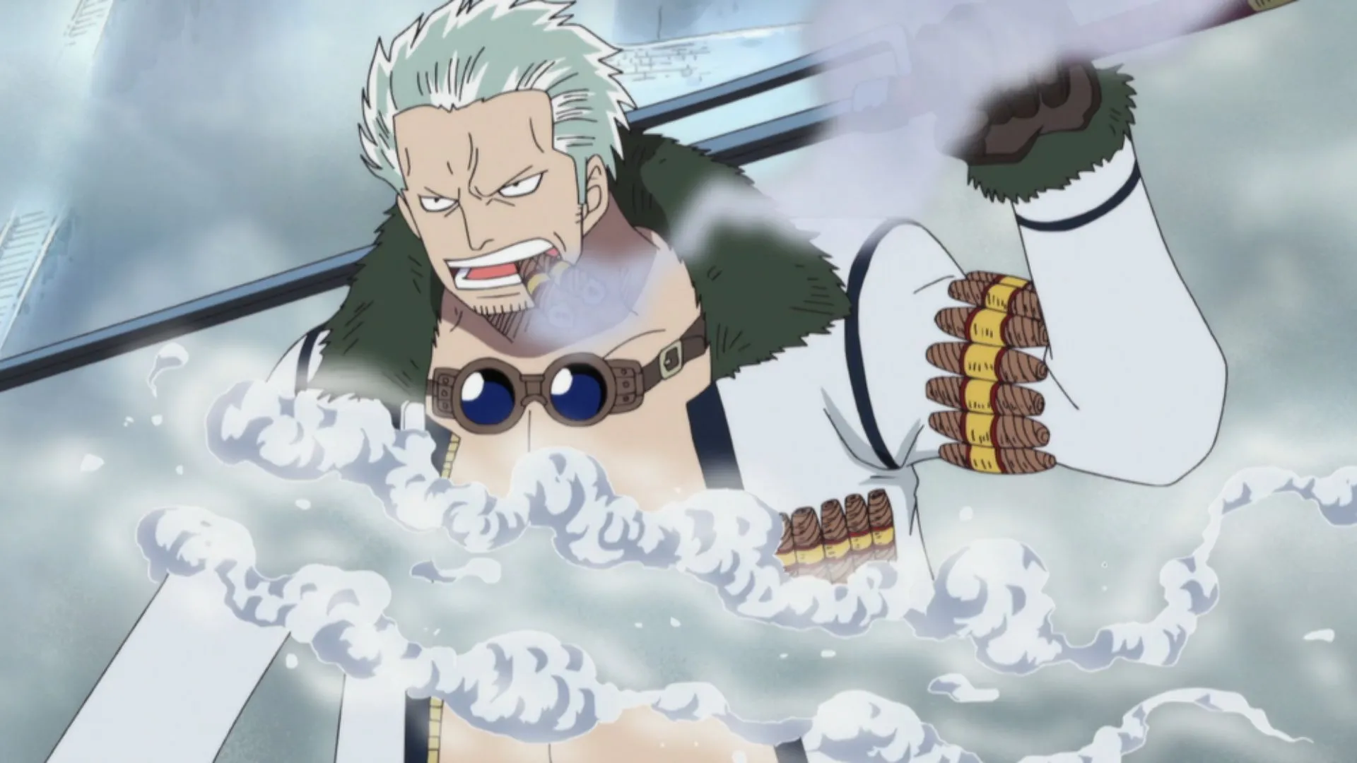 Smoker được giới thiệu là người sử dụng Trái Logia đầy mạnh mẽ trong One Piece