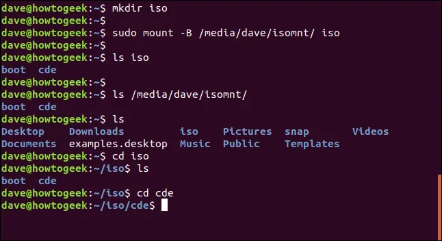Tạo thư mục con và bind mount tới mount point gốc để truy cập ngắn gọn