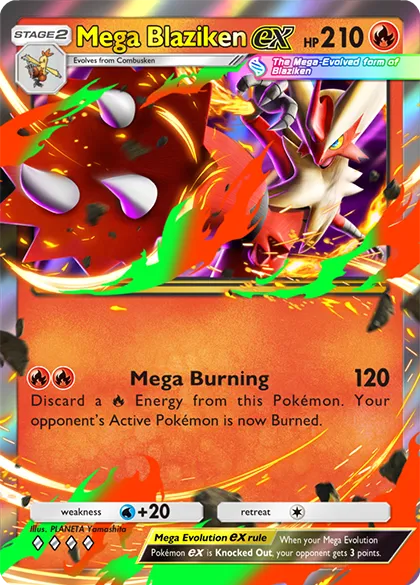 Thẻ Mega Blaziken ex trong Mega Rising - Pokemon TCG Pocket