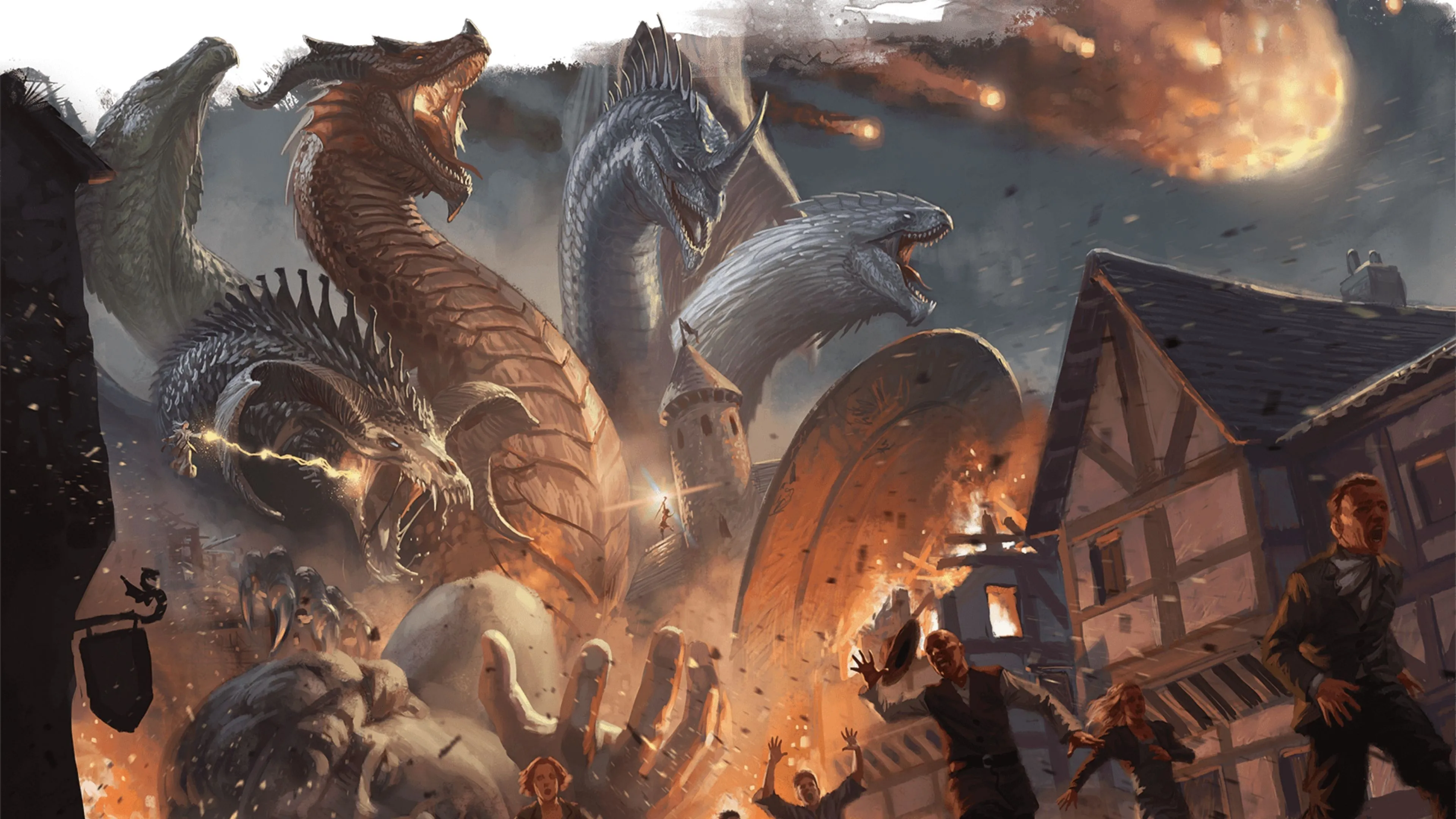 Tiamat tấn công Greyhawk — ví dụ về đối thủ xứng tầm để Bahamut xuất hiện