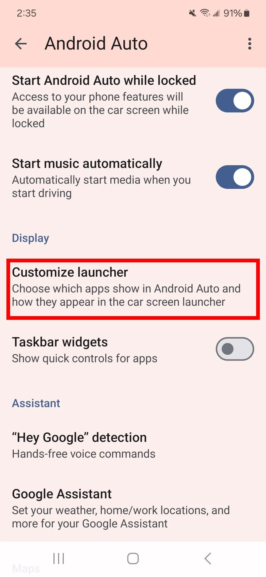 Tùy chỉnh launcher Android Auto: sắp xếp ứng dụng theo thứ tự tùy chọn