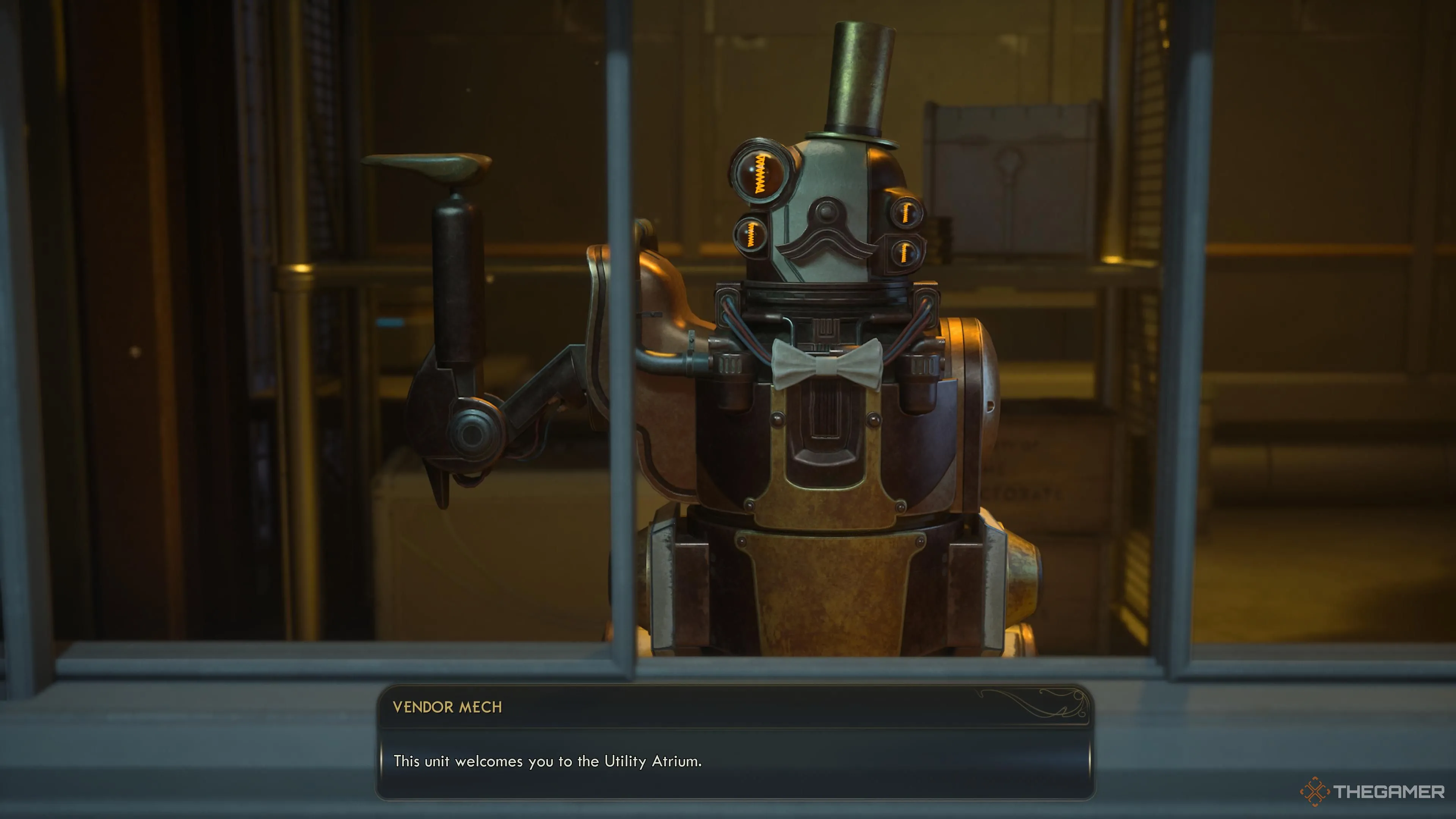 Vendor Mech trong Greater Tranquility Station, nơi bán Advanced Decryption Key và Black Hat.