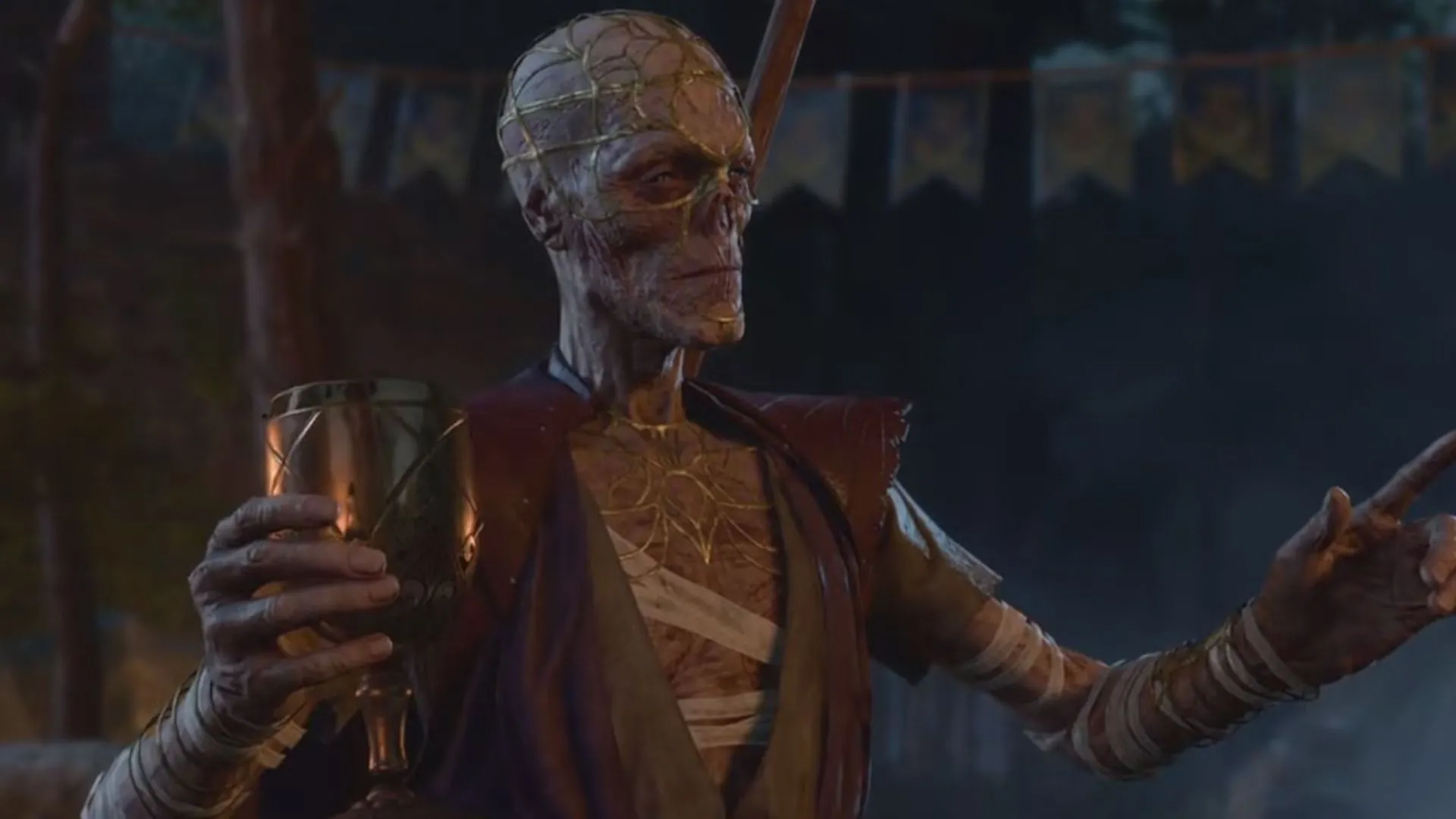 Withers cầm cốc, dẫn dắt bữa tiệc kỳ quặc trong Baldur's Gate 3