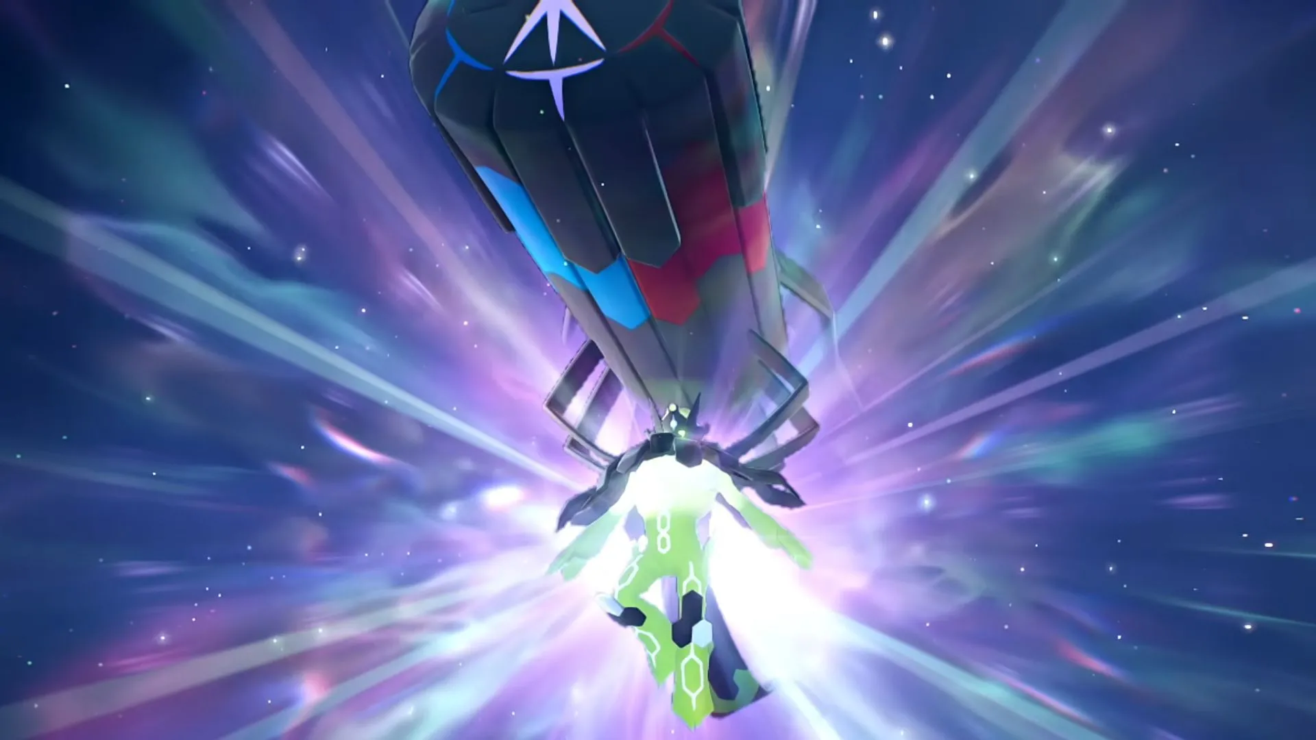 Zygarde Mega Evolves trong trận cuối Pokemon Legends: Z-A, khung cảnh hoành tráng và khẩu pháo năng lượng